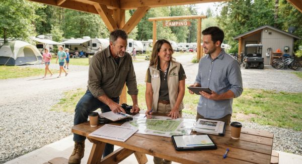 Reprise et exploitation : partenaires clés en gérance de camping